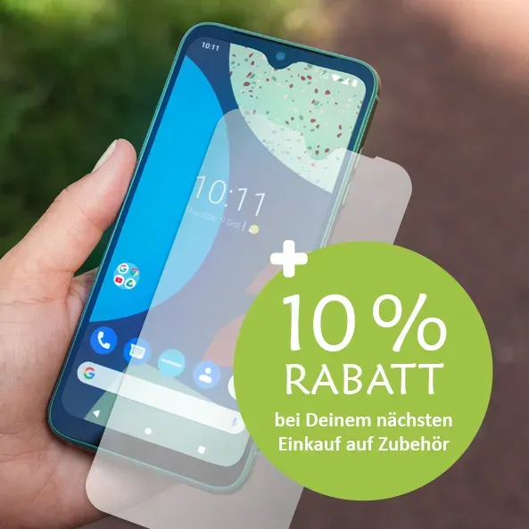 SPECIAL: Fairphone 4 (grün) mit 8 GB RAM & 256 GB int. Speicher inkl. Schutzfoli... - 8 GB RAM & 256 GB int. Speicher - im Special mit GRATIS Schutzfolie & Rabatt-Gutschein - Grün