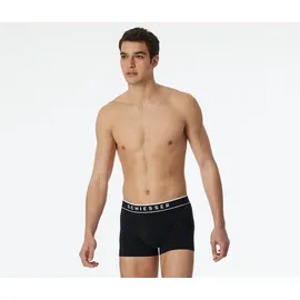 SCHIESSER Boxershorts unifarben schwarz/weiß XXL 5er Pack