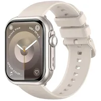 2025 1000mAh Akku Smartwatch Herren Damen 1.83 " AMOLED Display Smartwatch,(4.65 cm)120+ Sportmodi,Blutdruck-/Herzfrequenz-/SpO2-/Schlafüberwachung - Silber