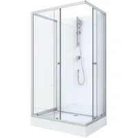 Deutscher Online Handel Komplettdusche White Dream 110 x 80 cm