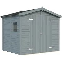 Palmako Gerätehaus Dan 4,5 m2 - 16 mm hellgrau