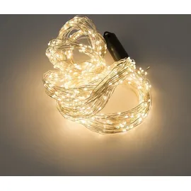 Lumineo LED-Lichterkette Lichtbündel 1,9 m Silber warmweiß