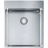 FRANKE Edelstahlspüle, rechteckig, 43/51 cm, (1 St) silberfarben