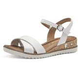 TAMARIS Da.-Sandalette für Damen, weiß, Größe 38 EU