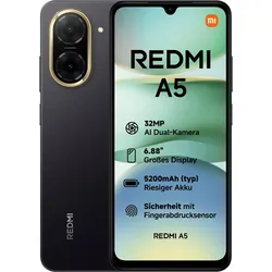 XIAOMI Smartphone "Redmi A5", schwarz, 64 GB, Mobiltelefone