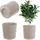 Kadax Runder Pflanztopf 30 Ø x 30 cm Beige