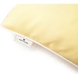 Tom Tailor Dekokissen TOM TAILOR HOME "Dove Signature" Gr. 1, gelb (hellgelb, sonnengelb, unifarben), B:40cm H:0,5cm L:40cm, Baumwolle, Polyester, Dekokissen_Sitzkissen_Kissenhüllen, mit Paspel, Kissenhülle ohne Füllung, 1 Stück