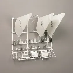 SCHNEIDER Spritzbeutel-Wandaufhänger 157000 , Weiß beschichtet