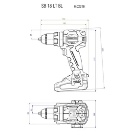 Metabo SB 18 LT BL ohne Akku 602316890