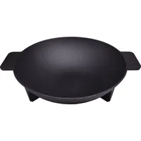 Primaster Wokpfanne Ø 34 cm Gusseisen Gusseisenwok Grillwok