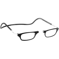 CliC Eyewear Herren-Lesebrille XL | Lesebrille mit Magnet | Lesebrille aus Polycarbonat | Flexible Presbyopie-Brille (3.0, Schwarz) - 3.0