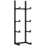 Marrakesch Orient & Mediterran Interior Wandhalterung Metall 22 x 16,5 x 80 cm schwarz