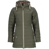 Dry Fashion Damen Polyurethan-Mantel Danzig gesteppt - Outdoor-Jacke wind- und wasserdicht in Oliv Größe 42 - 42