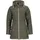 Dry Fashion Damen Polyurethan-Mantel Danzig gesteppt - Outdoor-Jacke wind- und wasserdicht in Oliv Größe 42 - 42