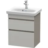 Duravit Waschtisch-Unterschrank 2 Auszüge 50 x 61 x 36,8 cm Betongrau/Basalt Matt
