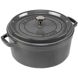 Staub Cocotte 26 cm rund graphitgrau