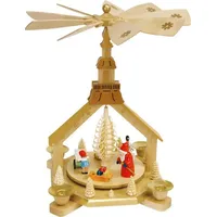 Richard Glässer GmbH Seiffen Glässer Erzgebirge Kirche Bescherung, Höhe 27 cm