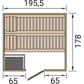 wekaholzbau BERGEN 1.8 inkl. 5,4 kW Ofen + int. Steuerung