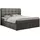 MKS Meble MKS Boxbett, Dunkelgrau, Textil, 2-Sitzer, H4, Rechteckig, 180x200 cm, Schlafzimmer, Betten, Boxspringbetten