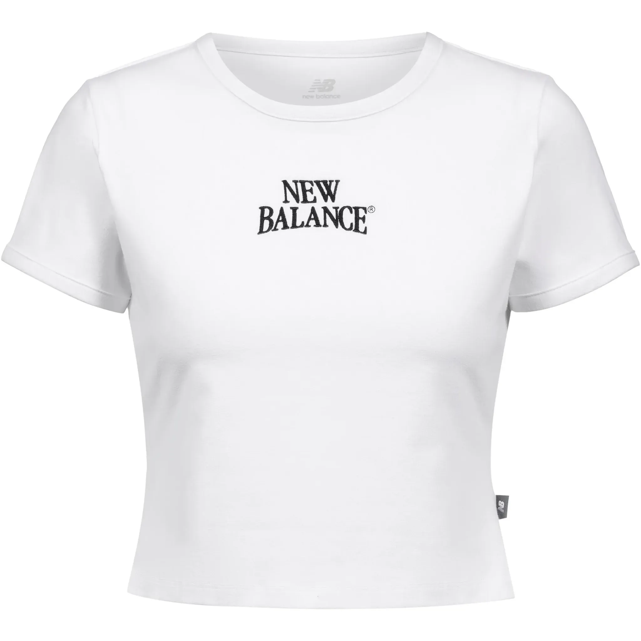 NEW BALANCE Croptop Damen in white, Größe XS - weiß