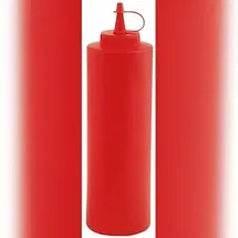 APS Quetschflasche Ø 6,5 cm H: 24 cm 0,65 Liter Rot