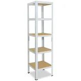 shelfplaza Schwerlastregal, Creme, Metall, Quadratisch, 60x230x60 cm, Freizeit, Heimwerken, Werkstatt, Schwerlastregale