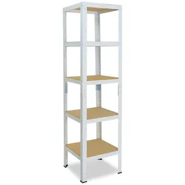 shelfplaza Schwerlastregal, Creme, Metall, Quadratisch, 60x230x60 cm, Freizeit, Heimwerken, Werkstatt, Schwerlastregale