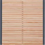Endorphin Rhombus-Sichtschutzzaun Lärche 5x Elemente 180 x 180 cm + 6x Alu-Pfosten