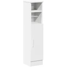vidaXL Céline Badezimmerschrank 20,5 x 22 x 90 cm Weiß Massivholz