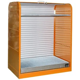 Bauer Südlohn Rollladenschrank Stahlblech 73 Liter orange