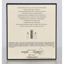 Chanel No. 5 Eau de Parfum refillable 20 ml + Eau de Parfum Refill 2 x 20 ml Geschenkset