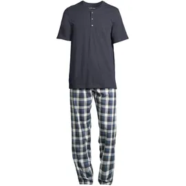 SCHIESSER Pyjama Night & Home Blau/Bunt/Grau 50