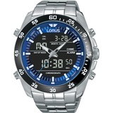 Lorus Herren Analog-Digital Quarz Uhr mit Metall Armband RW629AX5, Schwarz