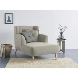 Loveseat HOME AFFAIRE "Baggio Kuschel Mega Lounge Big Sessel", grau (taupe), B:101cm H:99cm T:152cm, Sessel