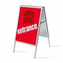 Showdown Displays Showdown Kundenstopper - Din A1 - Komplett-Set - Entrance Englisch - Rot/schwarz