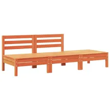 vidaXL Gartensofa 3-Sitzer Wachsbraun Massivholz Kiefer