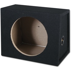 Leergehäuse 22 l geschlossen aus MDF mit Filz+Terminal für 25er Subwoofer 