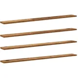 vidaXL Bücherregal 100 x 10 x 1,5 cm Braun