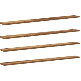 vidaXL Bücherregal 100 x 10 x 1,5 cm Braun