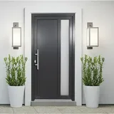 Panto Haustür K 011  (110 x 210 cm, DIN Anschlag: Links, Anthrazit/Weiß)