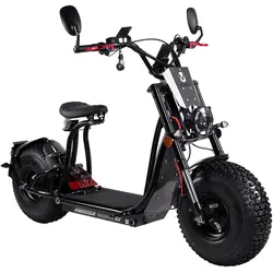 E-Motorroller ROLEKTRO "Rolektro, Maximus E-Cruiser 45", schwarz (schwarz, schwarz), Elektromotorroller, 45 km/h, B:81cm H:112cm L:195cm