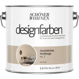 Schöner Wohnen Designfarben 2,5 l gemütliches wollbeige