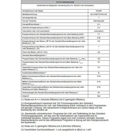 Sharp KD-HHB7S7PW2-DE Wärmepumpentrockner (7 kg)