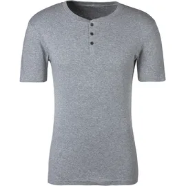 H.I.S. H.I.S T-Shirt mit aufwendiger Knopfleiste, perfekt als Unterziehshirt grau S