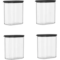 Mepal Modula Frischhaltedose schwarz 1,5 l 4-teiliges Set