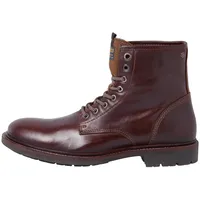 JACK & JONES Herren JFWTANNER Leather Boot Stiefeletten, Brandy Brown, 44 EU