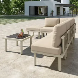 stilvora Gartenlounge-Set 6-tlg. Beige