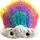 COZY NOXXIEZ Noxxiez Kuschelkissen 40 x 40 cm Regenbogen