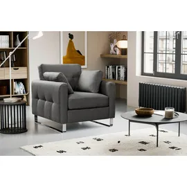 MID.YOU 1,5-Sitzer-Sofa Hera Grau