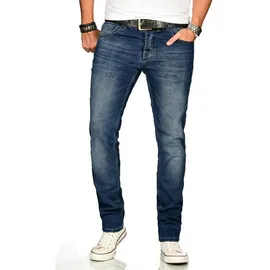 Alessandro Salvarini Straight-Jeans ASAngelo blau 32